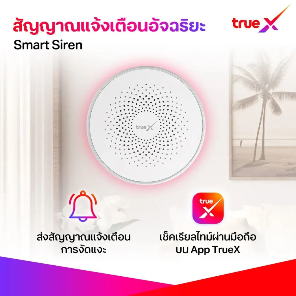 ติดเน็ตบ้านทรู สัญญาณแจ้งเตือนอัจฉริยะ