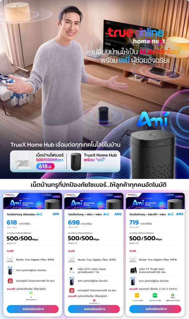 โปรเน็ตบ้านทรูพร้อมกล่องเอมี่-AM